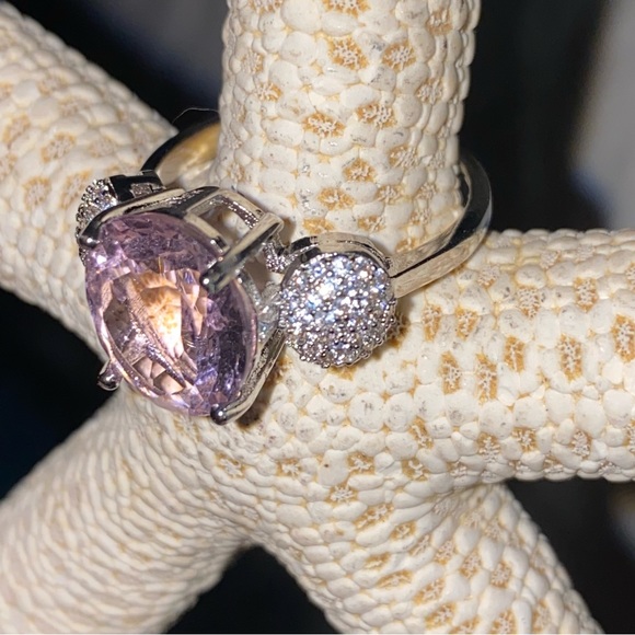 💕 Gorgeous Pink Kunzite Handcrafted 925 Silver vintage-look ring - Picture 2 of 13